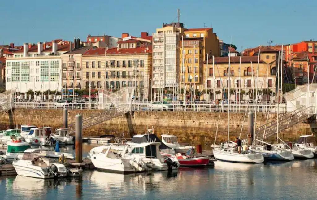 Corazon De Gijon, A 1 Min De Playa, Bares Y Puerto Appartement